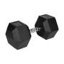 Haltere de ferro fundido emborrachado, hexagonal, 35 kg, REBEL ACTIVE