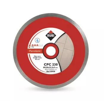 RUBI CPC Disco de Corte Diamantado 250 x 25,4 mm PRO para Grés Porcelânico