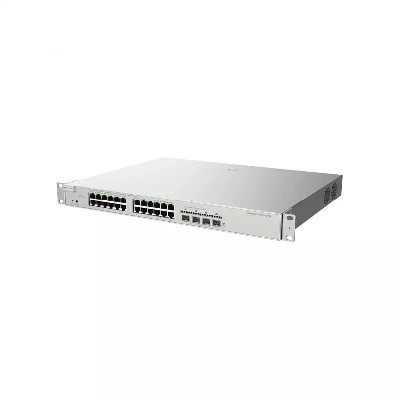 Ruijie Networks RG-NBS5200-24GT4XS-P switch gerido Layer-3 Gigabit PoE+ de 24 portas com 4 uplinks 10G SFP+