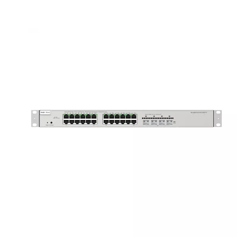 Ruijie Networks RG-NBS5200-24GT4XS-P switch gerido Layer-3 Gigabit PoE+ de 24 portas com 4 uplinks 10G SFP+
