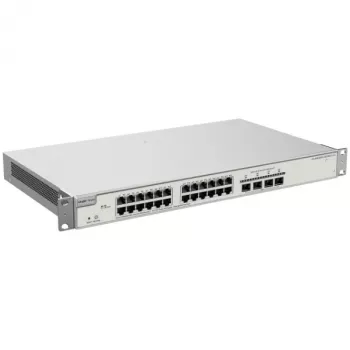 Switch Ruijie Reyee RG-NBS3200-24GT4XS-P-V2 24 portas Gigabit PoE+ com 4 uplinks 10G SFP+, orçamento 370W, Layer 2+ gerido