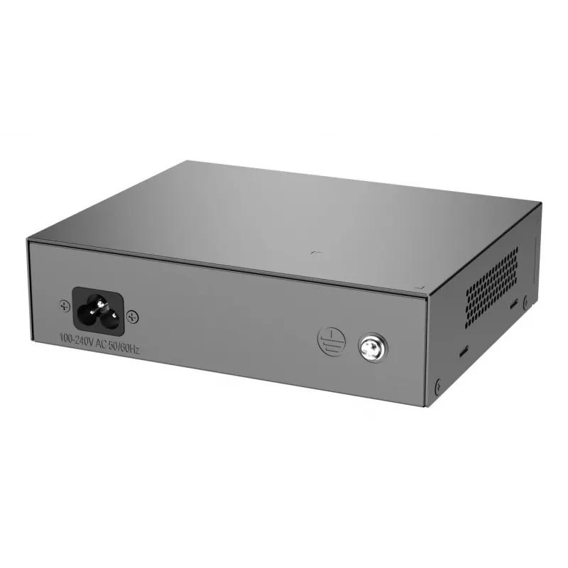 Switch PoE Ruijie RG-ES106F-P 6 portas Fast Ethernet, 4 portas PoE+, orçamento 54W, não gerido, preto