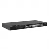Switch Ruijie RG-ES126FGS-LP 24 portas Fast Ethernet PoE+ com 2 uplinks Gigabit SFP, orçamento PoE 370W, montagem em rack
