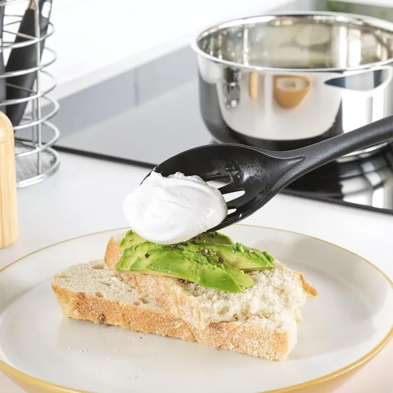 Russell Hobbs RH03026EU7 Conjunto de 5 utensílios de cozinha com suporte giratório, preto e prateado