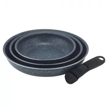 Russell Hobbs RH03293EU7 Nightfall Stone Conjunto de 4 frigideiras Smart Clip