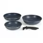 Russell Hobbs RH03296 Nightfall Stone Conjunto de 4 frigideiras Smart Clip