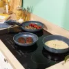 Russell Hobbs RH03297 Nightfall Stone Conjunto de 4 frigideiras Smart Clip