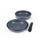 Russell Hobbs RH03297 Nightfall Stone Conjunto de 4 frigideiras Smart Clip