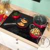 Russell Hobbs RH03821 Conjunto de 4 panelas Riviera, vermelho