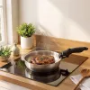 Russell Hobbs RH04033 Conjunto de 4 frigideiras Smart Clip em aço inoxidável