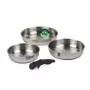 Russell Hobbs RH04033 Conjunto de 4 frigideiras Smart Clip em aço inoxidável