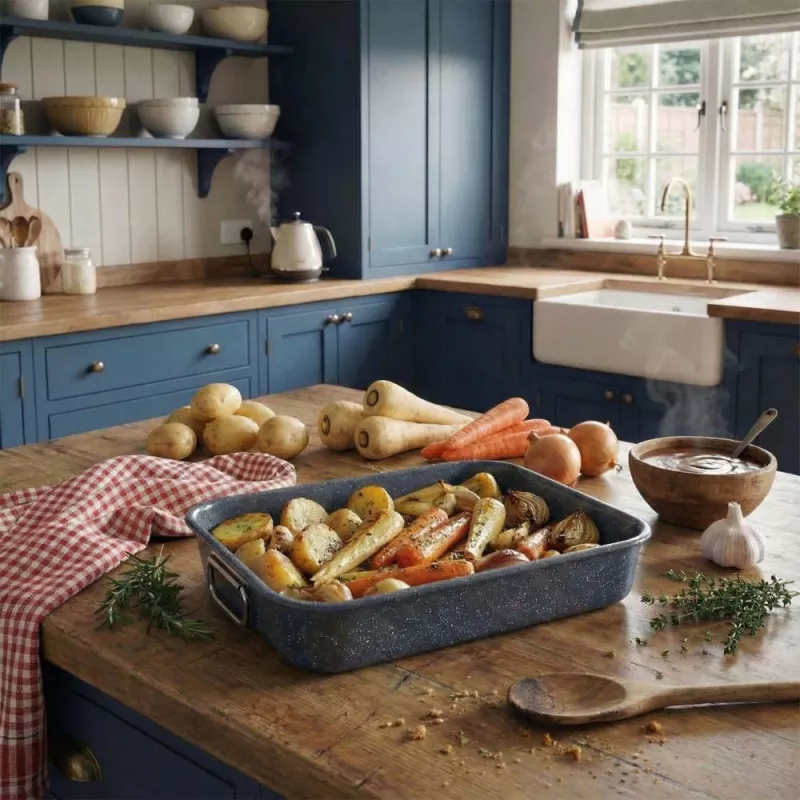Russell Hobbs RH04097 Nightfall Stone assadeira e grelha