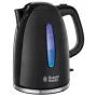Russell Hobbs Textures Plus 22591-70 Chaleira elétrica, 1,7L, 2400W, preta texturada e brilhante