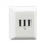 RUTENBECK TAE 3x6 NFN tomada telefónica de superfície, branco puro