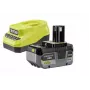 RYOBI 18V ONE+ bateria Li-Ion 4.0Ah + carregador RC18120A kit inicial