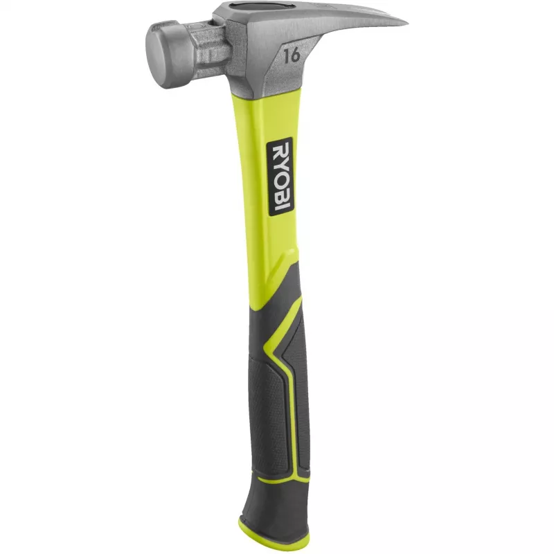 RYOBI Martelo de unhas RH16FSS (Verde/Cinzento, Suporte magnético para pregos)