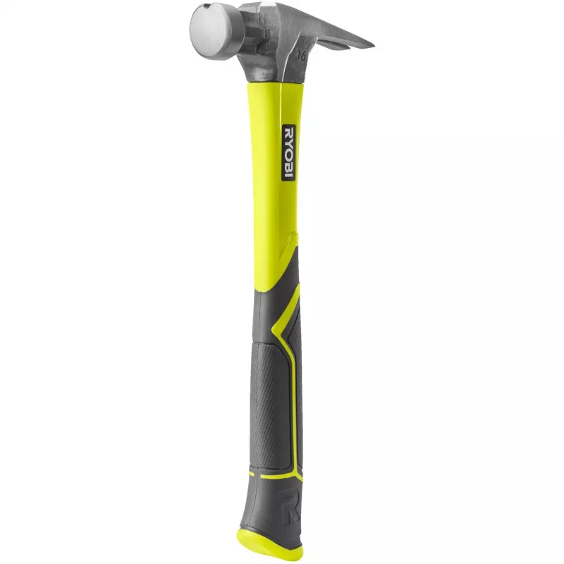 RYOBI Martelo de unhas RH16FSS (Verde/Cinzento, Suporte magnético para pregos)