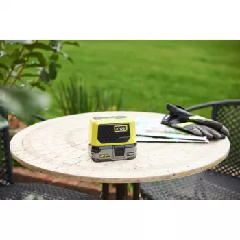 Altifalante mini Bluetooth RYOBI ONE+ 18V (verde/preto, apenas ferramenta)