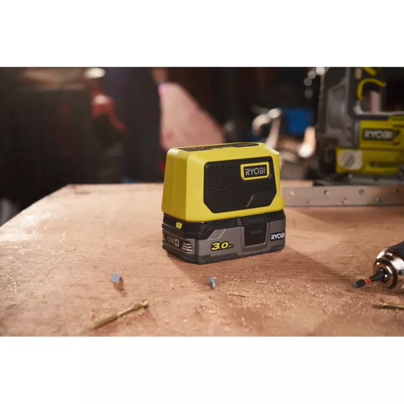 Altifalante mini Bluetooth RYOBI ONE+ 18V (verde/preto, apenas ferramenta)