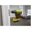 RYOBI ONE+ aparafusadora a bateria R18DD7-220S, 18V (verde/preto, 2x bateria Li-Ion 2,0Ah, bolsa de ferramentas)
