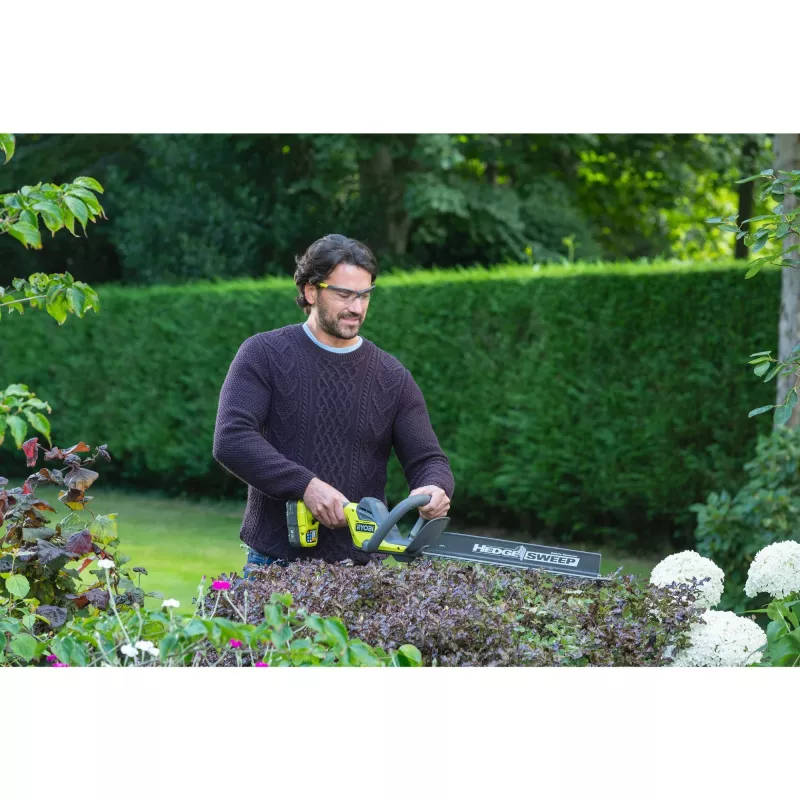 RYOBI ONE+ corta-sebes a bateria RY18HT45A-0, 18 V (verde/preto, apenas aparelho)