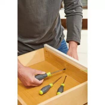 RYOBI RSD1PH2S Conjunto de 3 Chaves de Fendas (Verde/Cinzento, PH2, SL5.5, SL4)