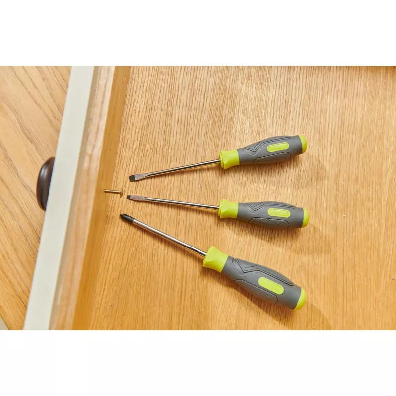 RYOBI RSD1PH2S Conjunto de 3 Chaves de Fendas (Verde/Cinzento, PH2, SL5.5, SL4)