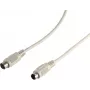 Cabo de extensão PS/2 S CONN MAXIMUM CONNECTIVITY ShiverPeaks, ficha Mini DIN 6 pinos macho para fêmea, 3,0 m, preto 78106-3