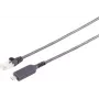 Cabo adaptador S-IMPULS USB-C para Gigabit Ethernet LAN, 10 m, preto, RJ45, PVC, USB 3.2 Gen 1 13-51075