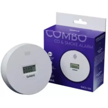 SAFEMI Kidde SHCS-10D Detetor combinado de fumo e monóxido de carbono com bateria de lítio de 10 anos