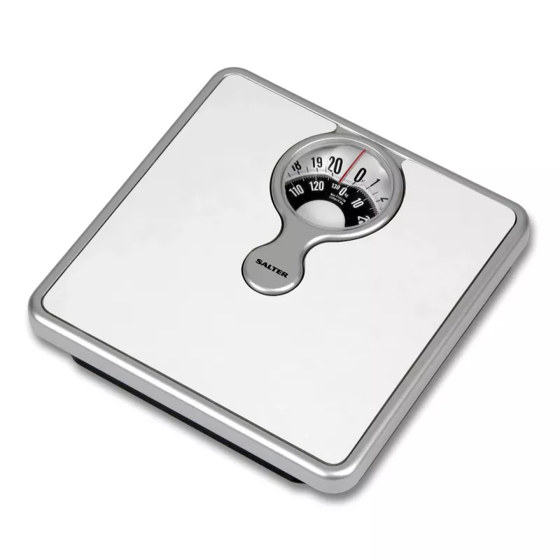 Balança de pessoas com lupa Salter 484 WFEU12, balança mecânica compacta