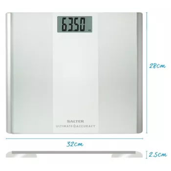 Balança de pessoas eletrónica Salter 9009 WFEU12 Ultimate Accuracy, branca