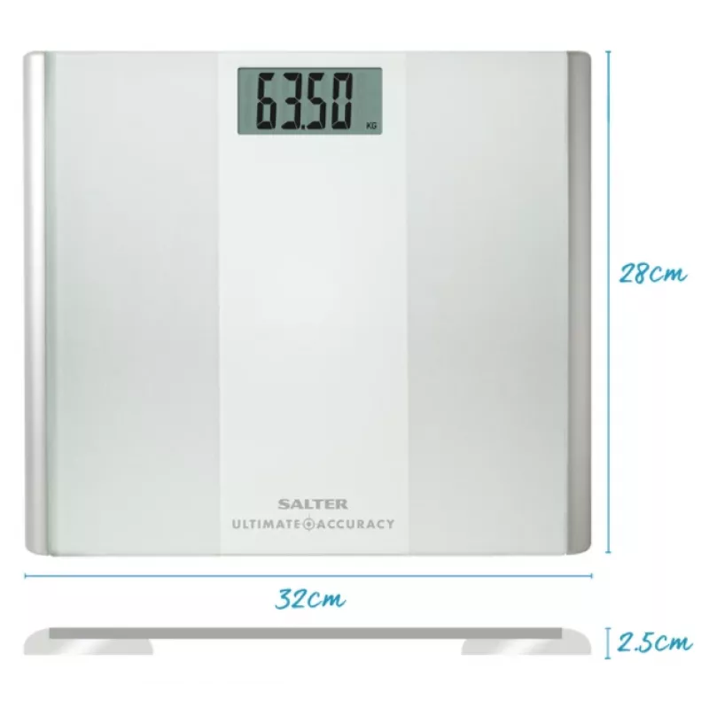 Balança de pessoas eletrónica Salter 9009 WFEU12 Ultimate Accuracy, branca