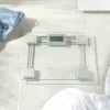 Balança de casa de banho em vidro Salter 9081 SVFEU12, prateada/transparente