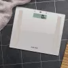 Balança de casa de banho com analisador compacta em vidro Salter 9113 GFEU12, cinzenta