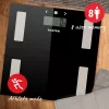 Salter 9150 BFEU12 balança de casa de banho analisadora com vidro preto