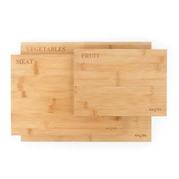 Conjunto de 3 tábuas de corte em bambu Salter BW072812EU7