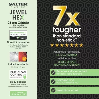 Grelhador Salter BW116231SA Jewel Hex 28 cm