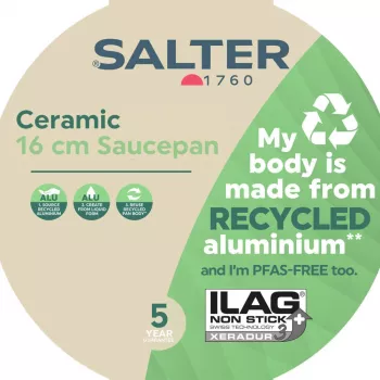 Salter BW12877AS panela de cerâmica, 16 cm