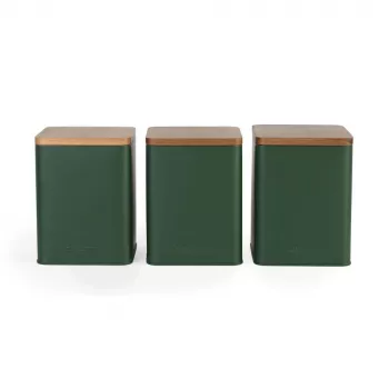 Salter BW12898G Toronto Conjunto de 3 recipientes de armazenamento, verde