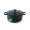 Salter BW13771GR Chester Caçarola de ferro fundido 3,4L 24 cm, verde