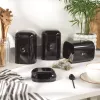 Conjunto de 4 peças para bancada Boston Salter BW14045B, preto