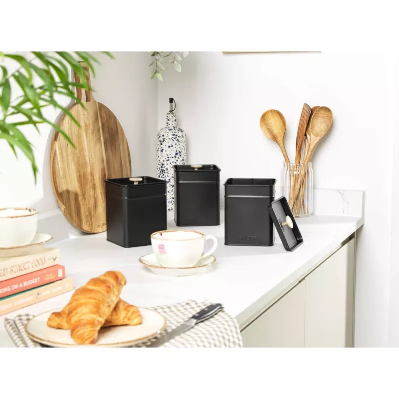 Salter BW14370 Conjunto de 3 recipientes Alchemy, preto