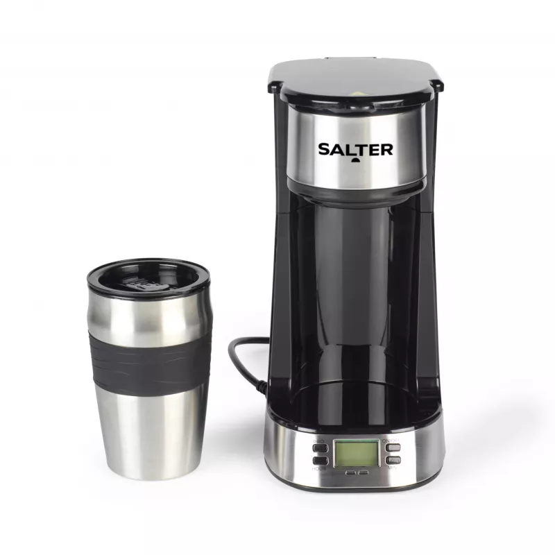 Salter EK2732FVDE Máquina de café digital - 1,5 l, 12 chávenas, preto e prateado