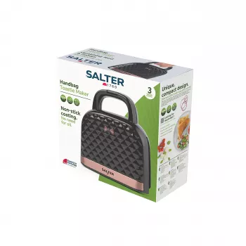Salter EK3677FVDE Máquina de tostas de mão - 750W, 2 fatias, preto/prateado