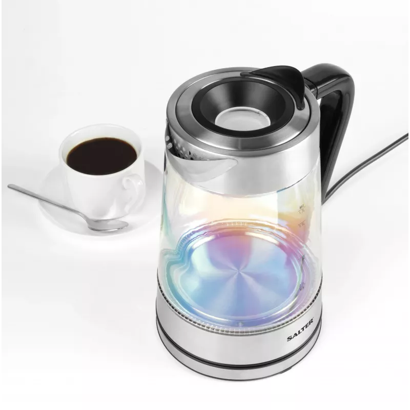 Salter EK5078IRFVDE Chaleira elétrica de vidro iridescente 1,7L 3000W