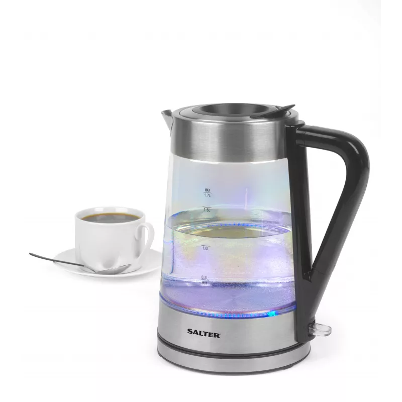 Salter EK5078IRFVDE Chaleira elétrica de vidro iridescente 1,7L 3000W