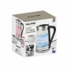 Salter EK5078SSFVDE Chaleira elétrica de vidro com mudança de cor 1,7L 3000W