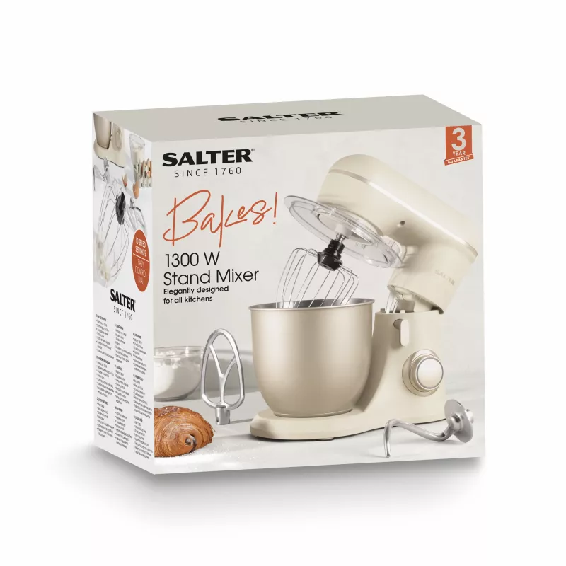 Salter EK5511SBOFVDE Bakes Batedeira 1000W 5L preta