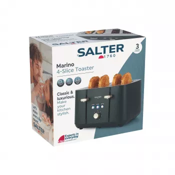 Salter EK5565BGRYFVDE Torradeira Marino 4 fatias - cinzento aço inoxidável